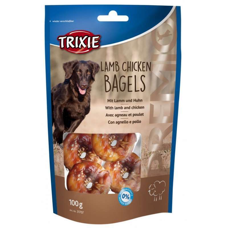 Trixie (Трикси) PREMIO Lamb Chicken Bagels - Лакомство пончики с ягненком и курицей для собак (100 г) в E-ZOO
