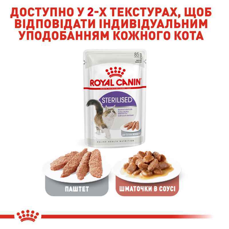 Royal Canin (Роял Канін) Sterilised Loaf - Консервований корм для дорослих стерілізованих котів (паштет) (85 г) в E-ZOO