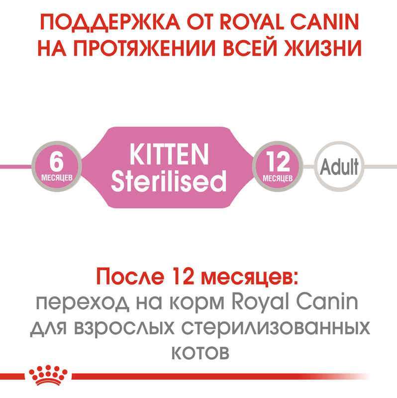 Royal Canin (Роял Канин) Kitten Sterilised - Консервированный корм кусочками для стерилизованных котят (кусочки в соусе) (85 г) в E-ZOO
