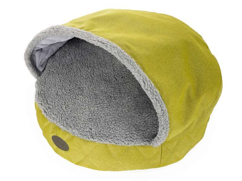 HARLEY & CHO (Харли энд Чо) Cover Лежак с капюшоном рогожка + мех для собак и котов (Ø 85 см) в E-ZOO