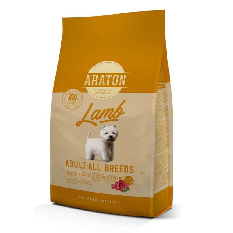 Araton (Аратон) Lamb Adult All Breeds - Сухой корм с ягненком и рисом для взрослых собак всех пород (3 кг) в E-ZOO