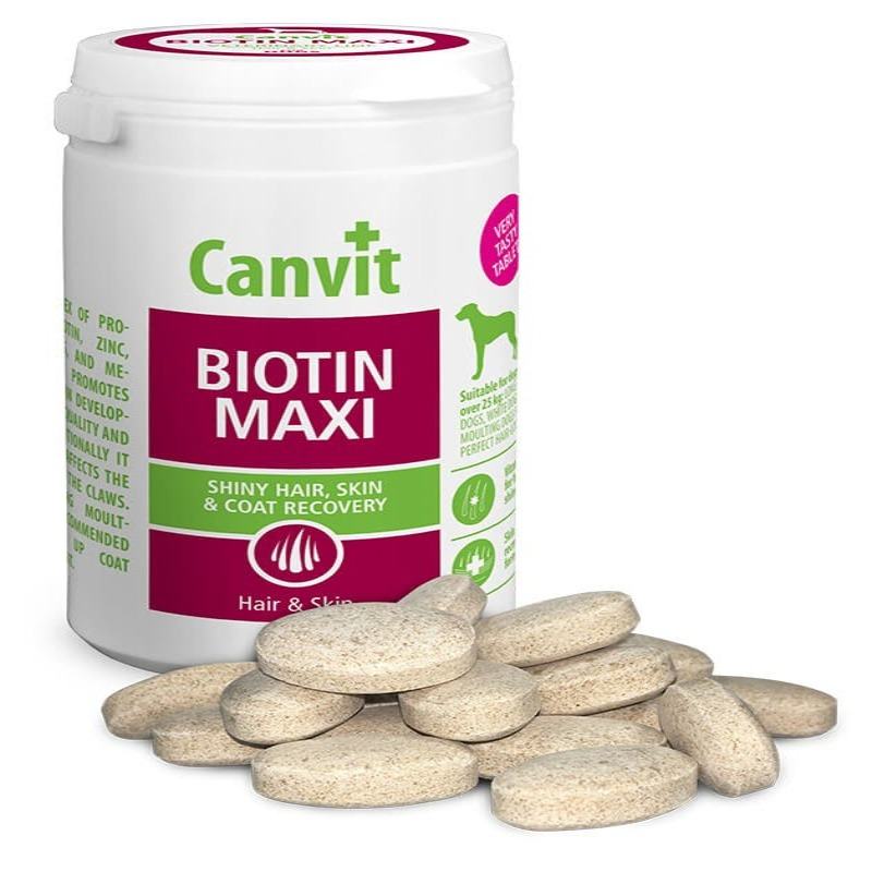 Canvit (Канвит) Biotin Maxi - Витаминный комплекс для кожи, шерсти и когтей собак крупных пород (230 г (76 шт.)) в E-ZOO