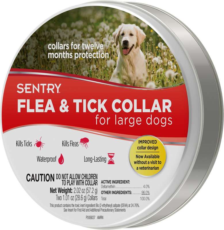 Sentry (Сентрі) Flea & Tick Collar for Dogs - Протипаразитарний нашийник Сентрі від бліх і кліщів для собак (2 шт./уп. (36 см)) в E-ZOO