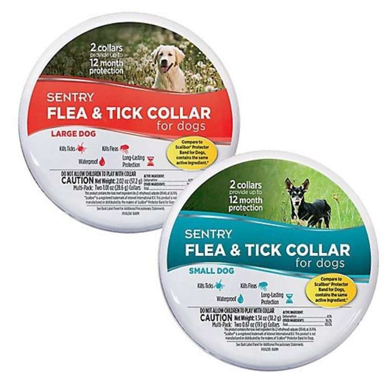 Sentry (Сентрі) Flea & Tick Collar for Dogs - Протипаразитарний нашийник Сентрі від бліх і кліщів для собак (2 шт./уп. (36 см)) в E-ZOO
