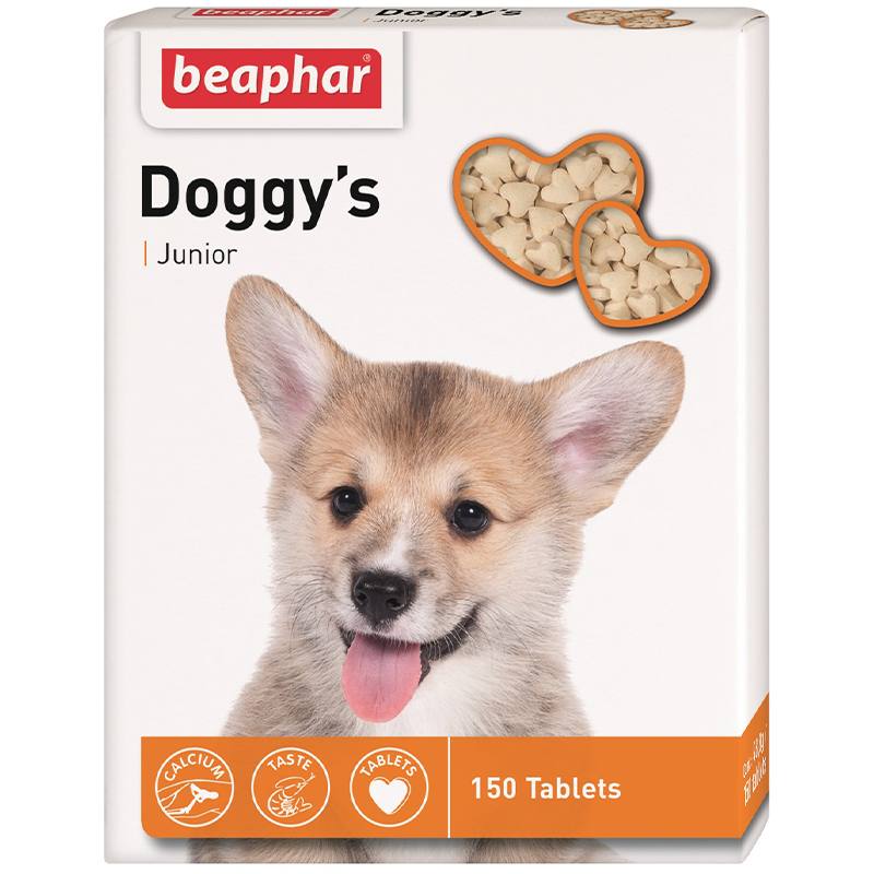 Beaphar (Беафар) Doggy's Junior - Вітамінізованні ласощі для цуценят (150 шт./уп.) в E-ZOO