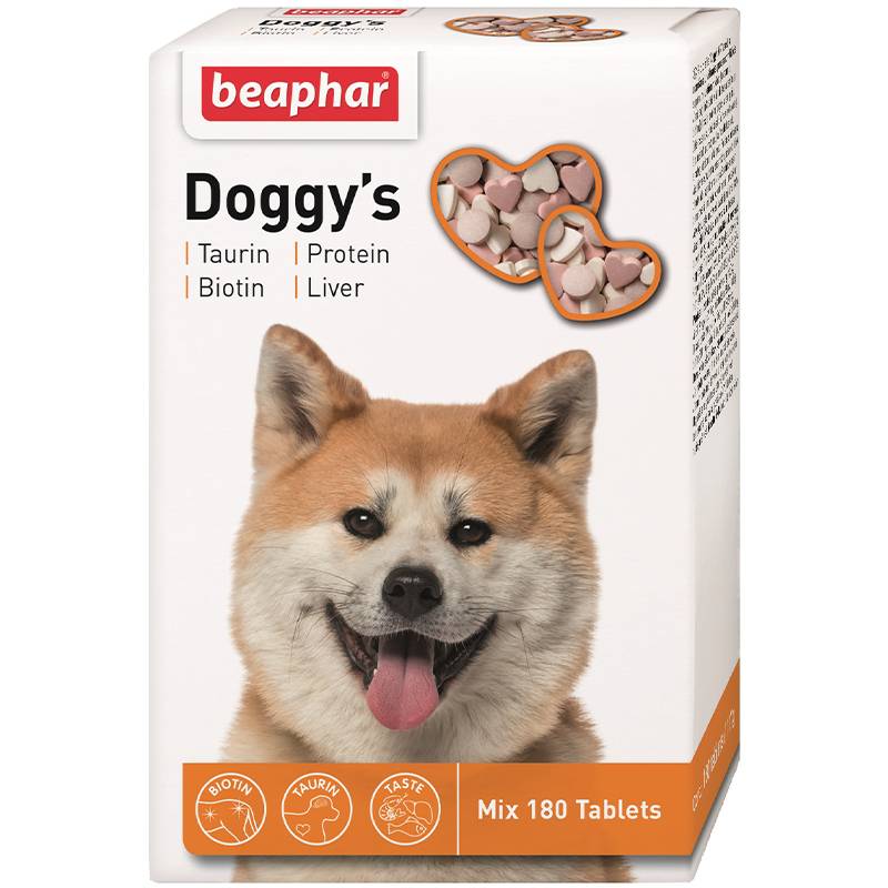 Beaphar (Беафар) Doggys Mix Taurin+Protein+Liver - Лакомство витаминизированное для собак - Фото 2