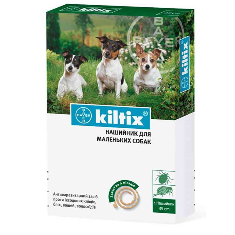 Kiltix (Килтикс) by Elanco Animal - Противопаразитарный ошейник для собак от блох и клещей (35 см) в E-ZOO
