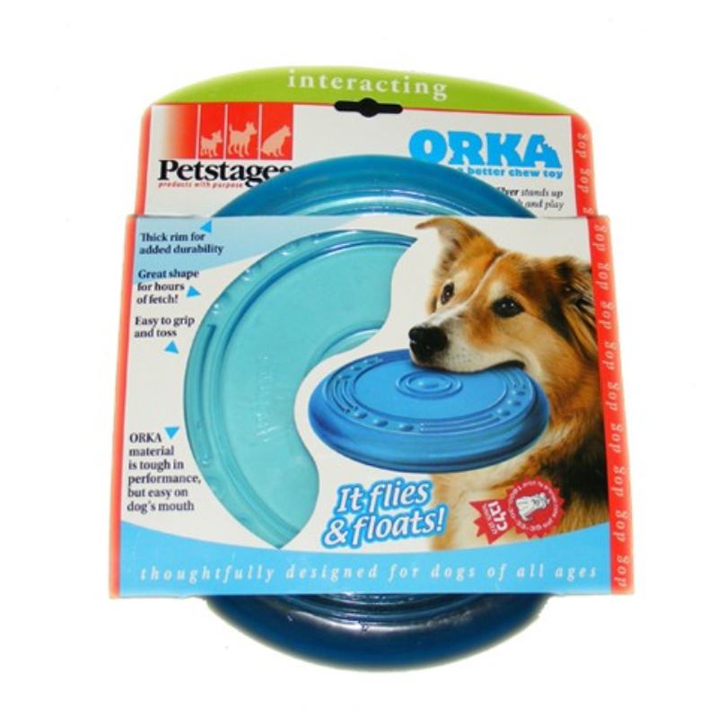 Petstages (Петстейджес) Orka Flyer - Игрушка для собак "Летающая тарелка" (Ø 22,5 см) в E-ZOO