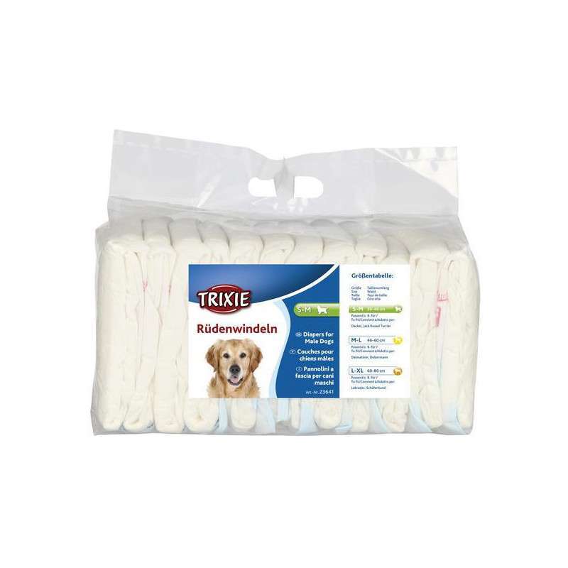 Trixie (Тріксі) Diapers for Female Dogs - Гігієнічні підгузки для собак жіночої статі (S-M / 28-40 см) в E-ZOO