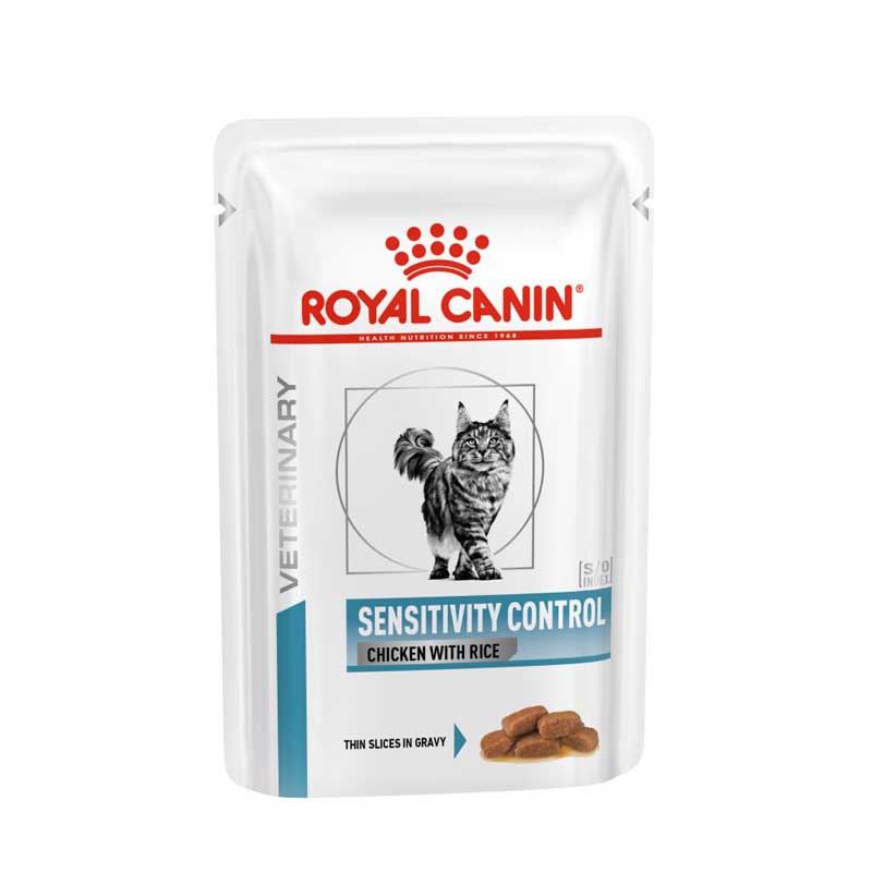 Royal Canin (Роял Канін) Sensitivity Control Chicken with Rice - Ветеринарна дієта з м'ясом птиці для котів при небажаній реакції на корм (шматочки в соусі) (85 г) в E-ZOO