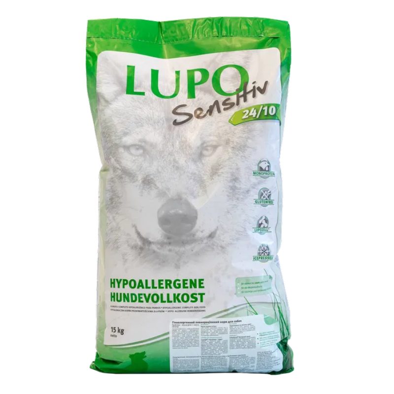 Luposan (Люпосан) Lupo Sensitiv 24/10 - Сухий корм для чутливих до харчування собак (15 кг) в E-ZOO