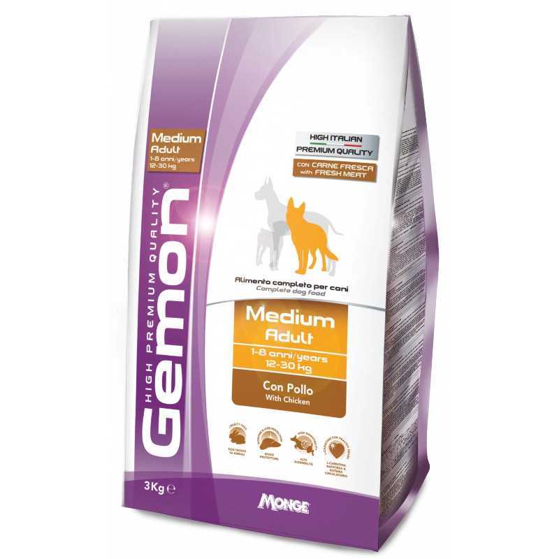 Gemon (Джемон) Medium Adult - Сухий корм для дорослих собак середніх порід з куркою і рисом (3 кг) в E-ZOO