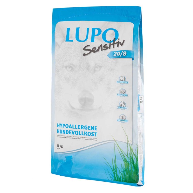 Luposan (Люпосан) Lupo Sensitiv 20/8 - Сухий корм для чутливих до харчування собак (15 кг) в E-ZOO