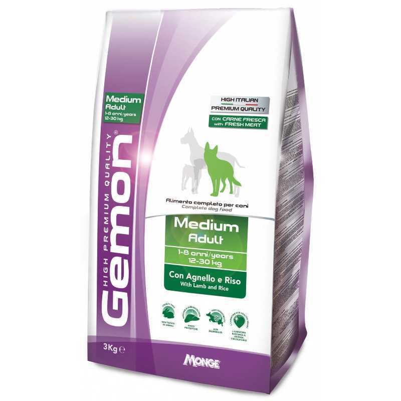 Gemon (Джемон) Medium Adult - Сухой корм для взрослых собак средних пород с ягненком и рисом (15 кг) в E-ZOO