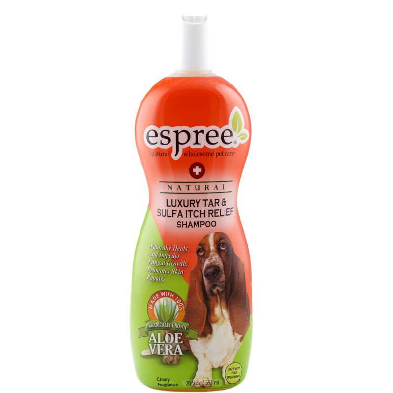 Espree (Еспрі) Luxury Tar & Sulfa Itch Relief Shampoo - Лікувальний шампунь з сіркою від лупи з терапевтичним ефектом для собак (3,79 л) в E-ZOO
