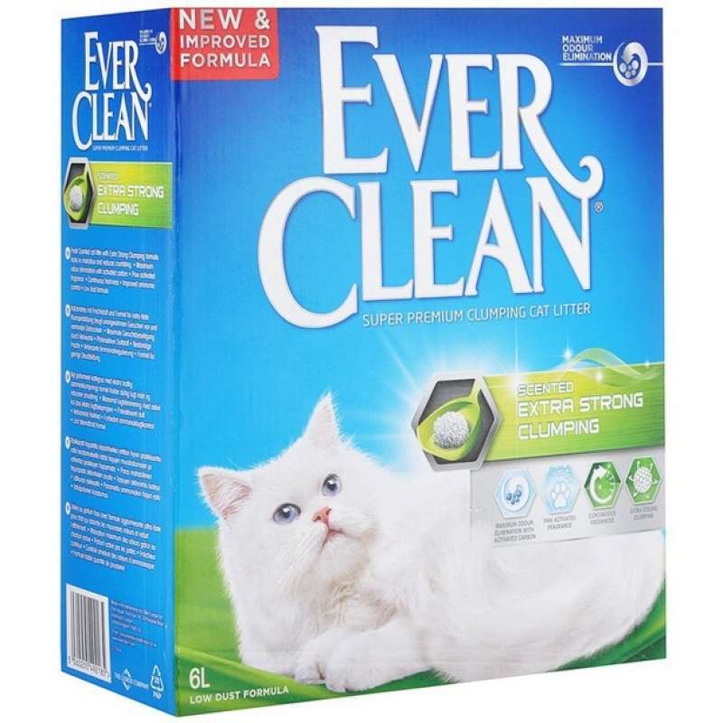 Ever Clean (Евер Клін) Екстра Сила - Наповнювач, що утворює грудочки для котячого туалета з ароматом свіжості (6 л) в E-ZOO