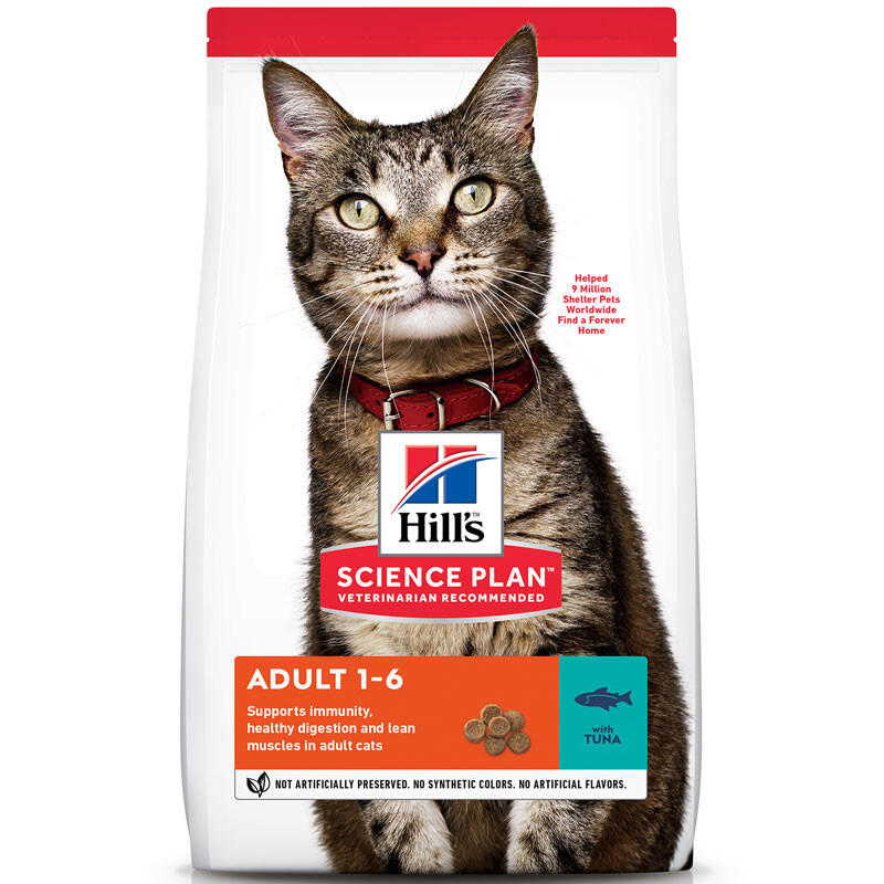 Hill's (Хіллс) Science Plan Adult with Tuna - Сухий корм з тунцем для дорослих кішок (1,5 кг) в E-ZOO