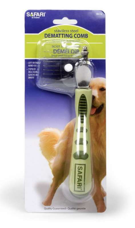 Safari (Сафари) Dematting Comb - Колтунорез прямой для собак и котов в E-ZOO