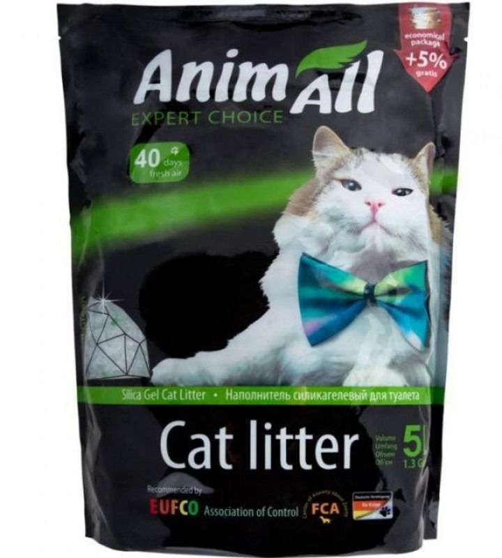AnimAll (ЭнимАлл) Cat litter Green hill - Наполнитель силикагелевый Зеленый холм для кошачьего туалета (5 л) в E-ZOO