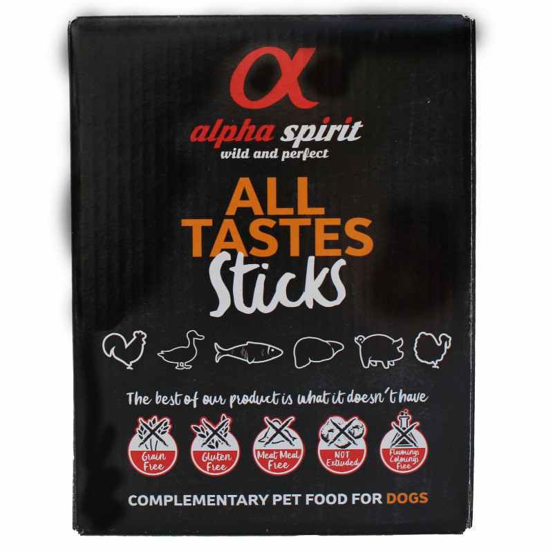 Alpha Spirit (Альфа Спирит) Sticks ALL 6 Tastes in One - Полувлажное лакомство для собак "6 в 1" в виде палочек (240 г) в E-ZOO