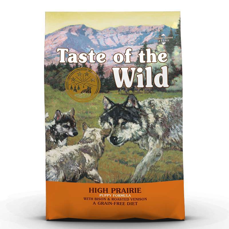Taste of the Wild (Тейст оф зе Вайлд) High Prairie Puppy Formula - Сухий корм зі смаженою олениною і м'ясом бізона для цуценят (12,2 кг) в E-ZOO