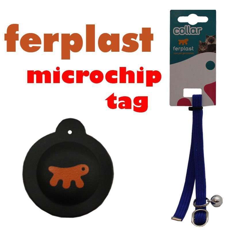 Ferplast (Ферпласт) Microchip Tag - Запасная бирка с микрочипом к ошейникам для кошек (2 шт./уп.) в E-ZOO
