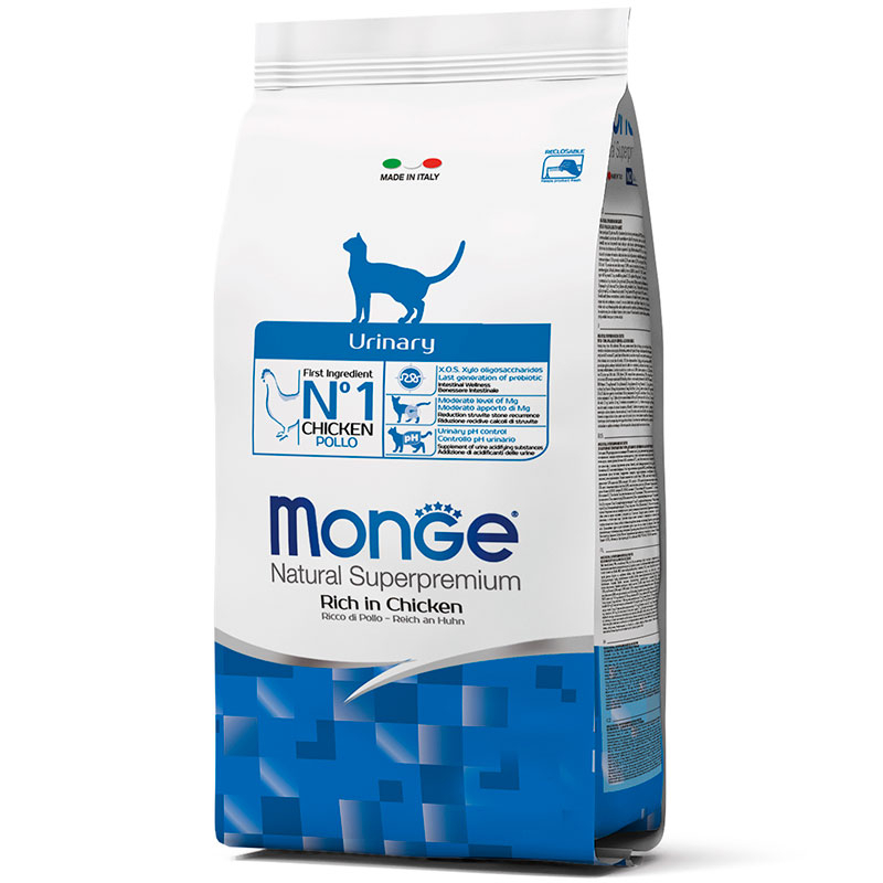Monge (Монж) Urinary Rich in Chicken - Сухой корм с курицей для кошек, профилактика мочекаменной болезни (400 г) в E-ZOO