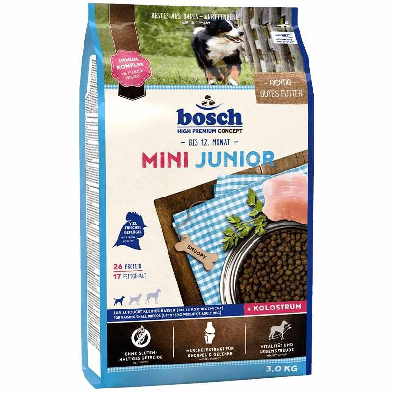 Bosch (Бош) Junior Mini - Сухой корм с мясом домашей птицы для юниоров маленьких пород (1 кг) в E-ZOO