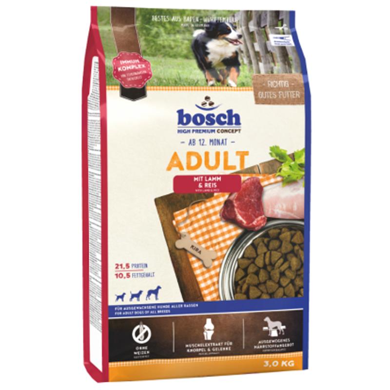 Bosch (Бош) Adult Lamb and Rice - Сухой корм с ягненком и рисом для взрослых собак (3 кг) в E-ZOO