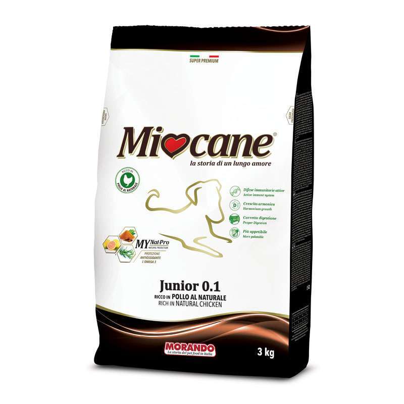 MioCane (Миокане) unior 0.1 - Корм сухой с курицей для щенков всех пород (3 кг) в E-ZOO