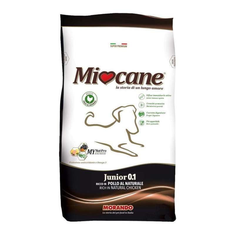 MioCane (Міокане) Junior 0.1 - Корм сухий з куркою для цуценят всіх порід (10 кг) в E-ZOO