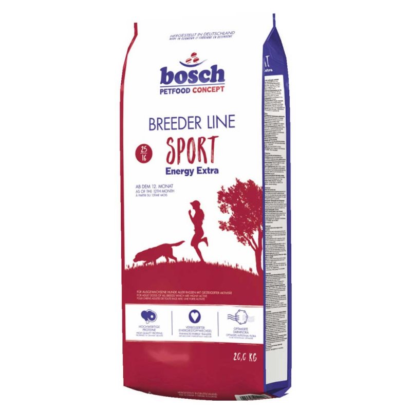Bosch (Бош) Breeder Line Sport Energy Extra - Сухой корм с домашней птицей и морепродуктами для взрослых собак с высоким уровнем активности (20 кг) в E-ZOO
