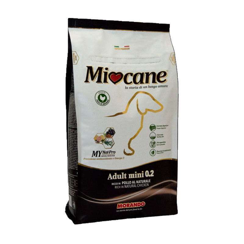 MioCane (Миокане) Adult Mini 0.2 - Корм сухой с курицей для взрослых собак мелких пород (10 кг) в E-ZOO