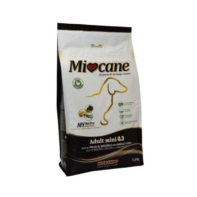 MioCane (Миокане) Adult mini Lamb & Rice 0.3 - Корм сухой с ягненком и рисом для взрослых собак мелких пород (10 кг) в E-ZOO