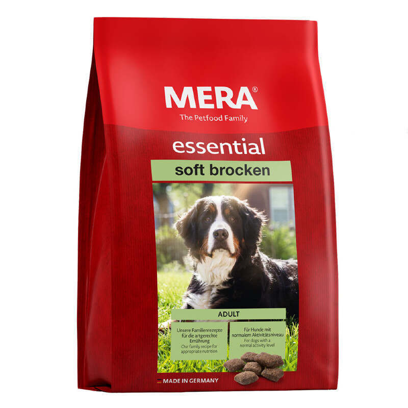 Mera (Мера) Dog Essential Soft Brocken - Напіввологий корм з птицею для дорослих собак з нормальним рівнем активності, м'яка крокета (12,5 кг) в E-ZOO