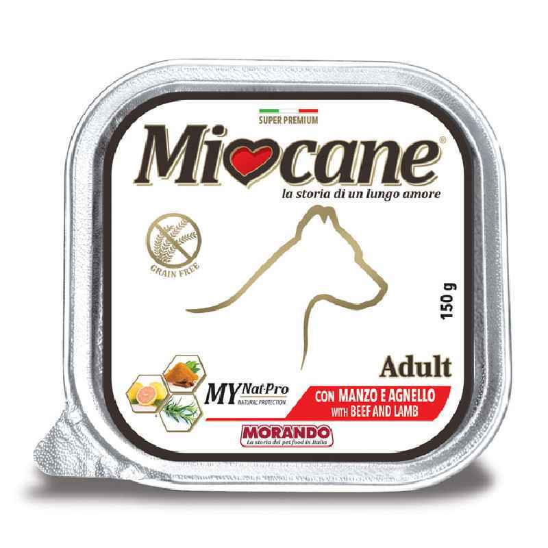 MioCane (Міокане) Adult -Вологий корм з яловичиною та ягням для собак всіх порід (150 г) в E-ZOO