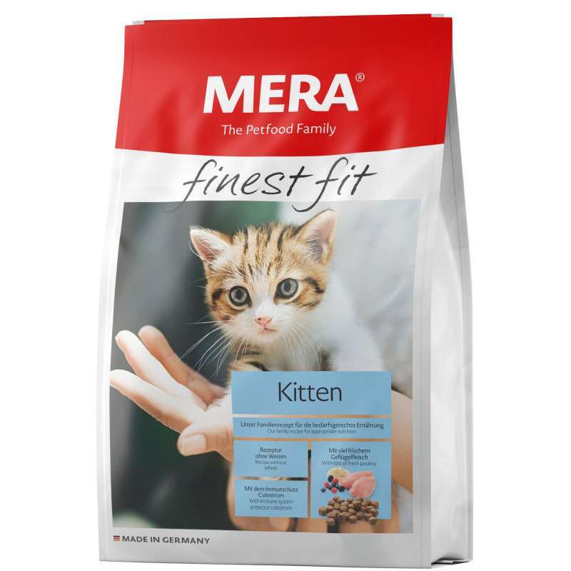 Mera (Мера) Finest fit Kitten - Сухой корм с курицей и индейкой для котят (1,5 кг) в E-ZOO