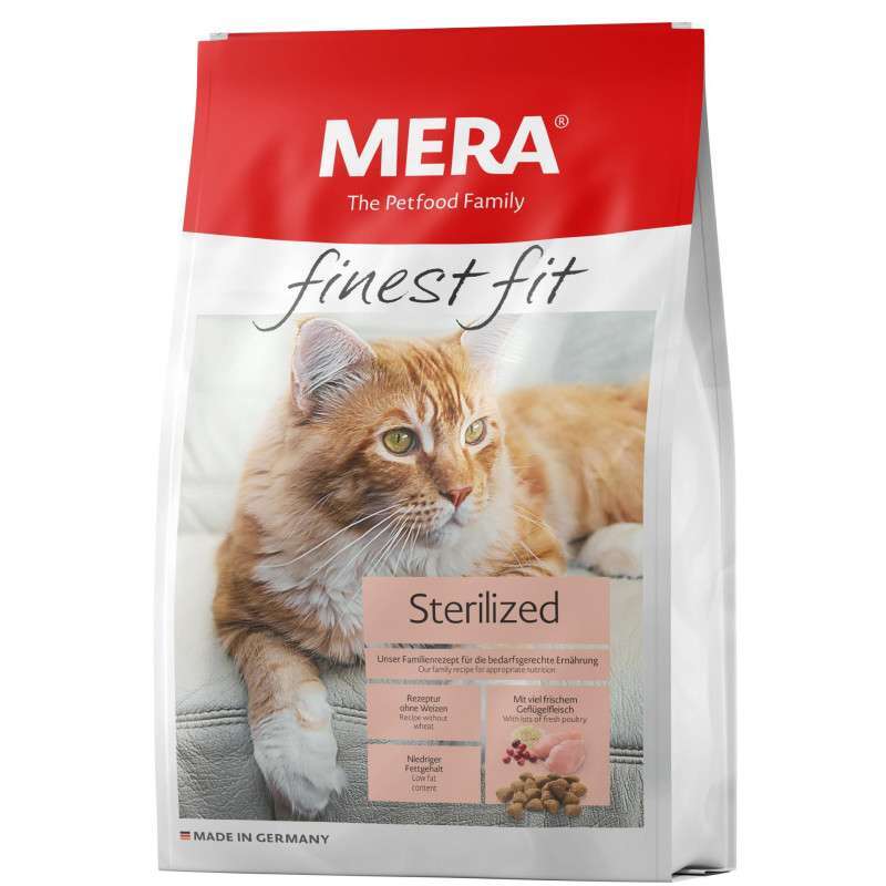 Mera (Мера) Finest fit Sterilized - Сухой корм с курицей и индейкой для стерилизованных кошек (1,5 кг) в E-ZOO