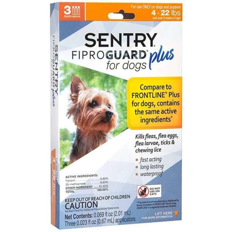 Sentry (Сентрі) FiproGuard Plus - Протипаразитарні краплі Фіпрогард Плюс від бліх і кліщів для собак, 1 піпетка (40-60 кг) в E-ZOO