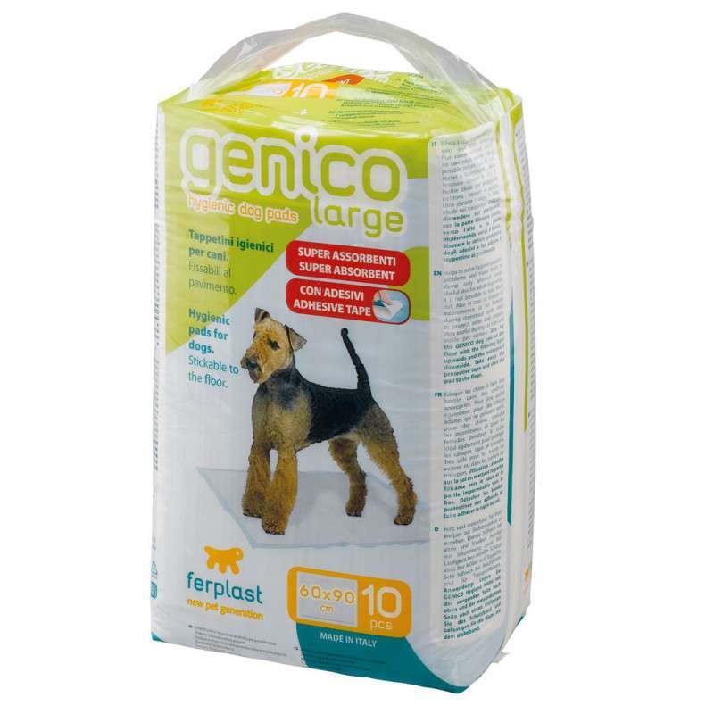 Ferplast (Ферпласт) Genico Large - Гигиенические пелёнки для собак большого размера (90х60 см / 10 шт.) в E-ZOO