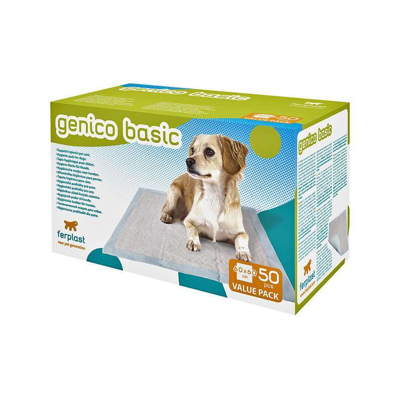 Ferplast (Ферпласт) Genico Basic - Гігієнічні пелюшки для собак (60x60 см / 50 шт.) в E-ZOO