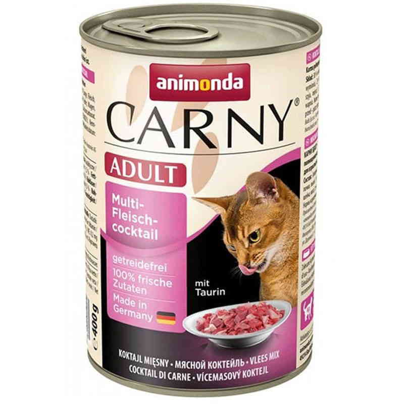 Animonda (Анимонда) Carny Adult Multi-Fleisch-Coctail - Консервированный корм с мультимясным коктейлем для взрослых котов (рубленное мясо) (400 г) в E-ZOO
