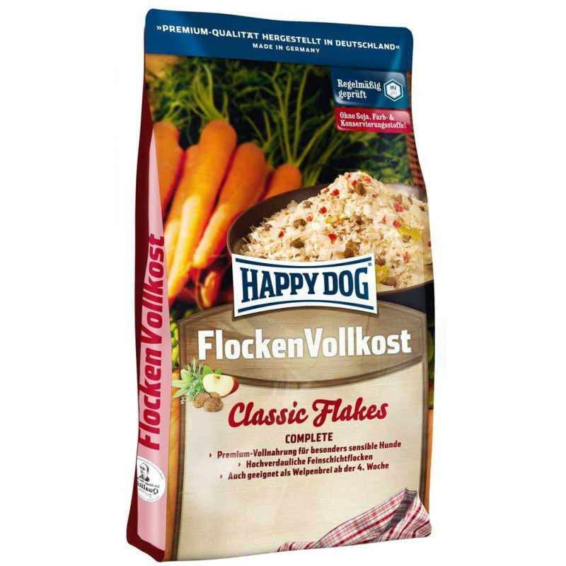 Happy Dog (Хеппи Дог) Flocken Vollkost - Корм в виде кукурузных хлопьев для щенков и особо чувствительных собак (3 кг) в E-ZOO