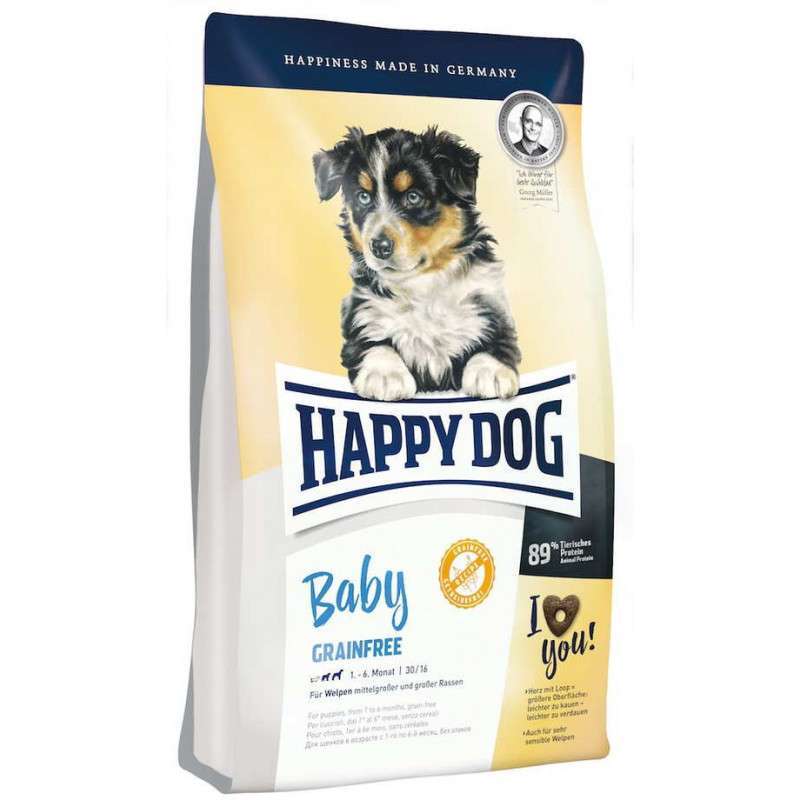Happy Dog (Хеппи Дог) Baby Grainfree - Сухой беззерновой корм с картофелем и домашней птицей для щенков всех пород собак с чувствительным пищеварением (1 кг) в E-ZOO