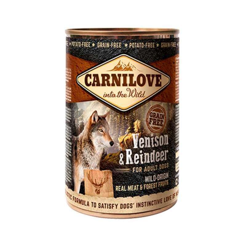 Carnilove (Карнілав) Venison & Reindeer for Adult Dogs - Консерви з м'ясом північного оленя для дорослих собак (400 г) в E-ZOO