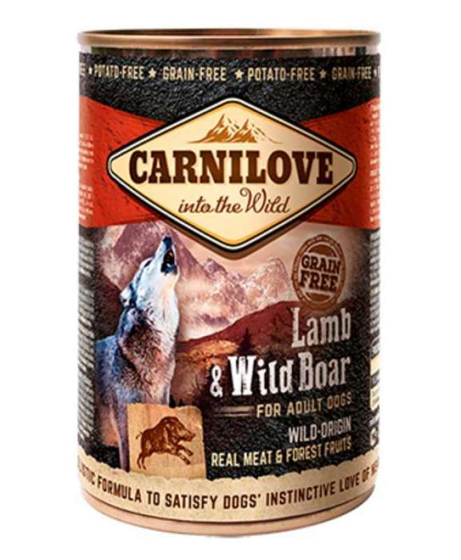 Carnilove (Карнилав) Lamb & Wild Boar for Adult Dogs - Консервы с ягненком и кабаном для взрослых собак (400 г) в E-ZOO