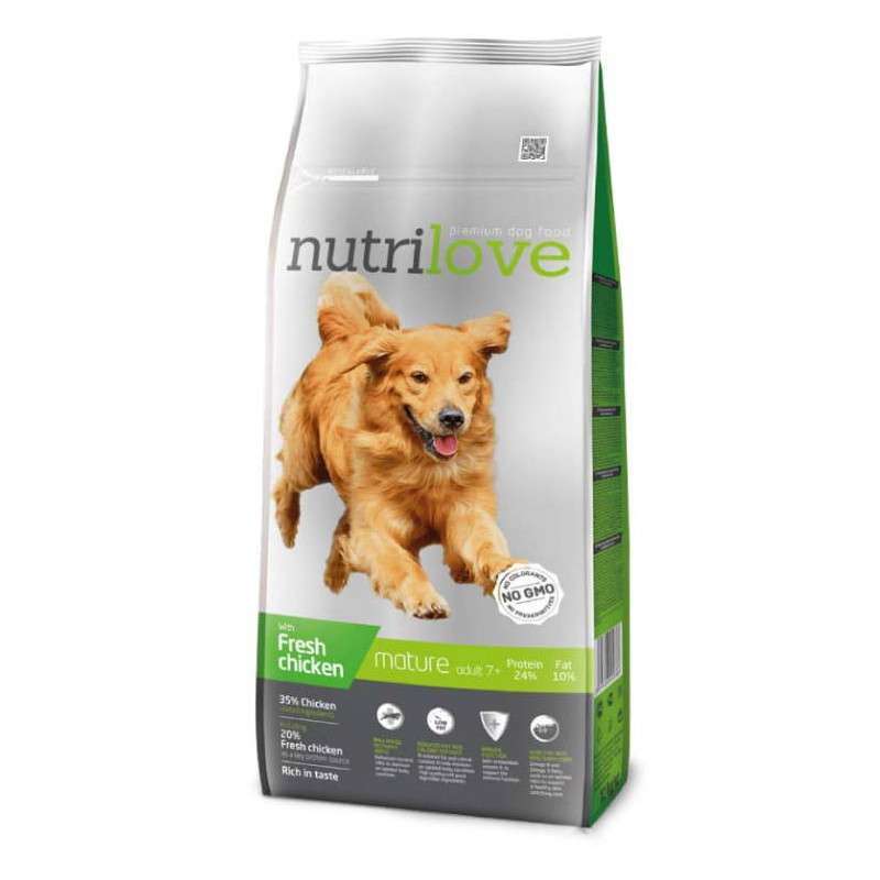 Nutrilove (Нутрілав) Mature 7 + - Корм для собак старше 7 років, з куркою і рисом (3 кг) в E-ZOO