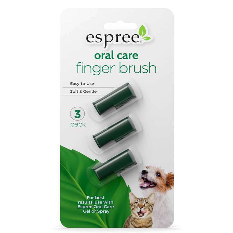 Espree (Эспри) Natural Oral Care Finger Brush - Набор щеток для ухода за зубами кошек и собак (3 шт./уп.) в E-ZOO