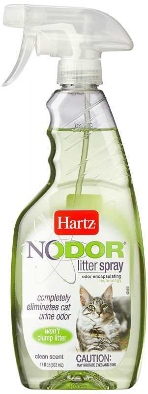 Hartz (Хартц) Nodor Litter Spray Clean Scent - Знищувач запаху для котячих туалетів, з ароматом (502 мл) в E-ZOO