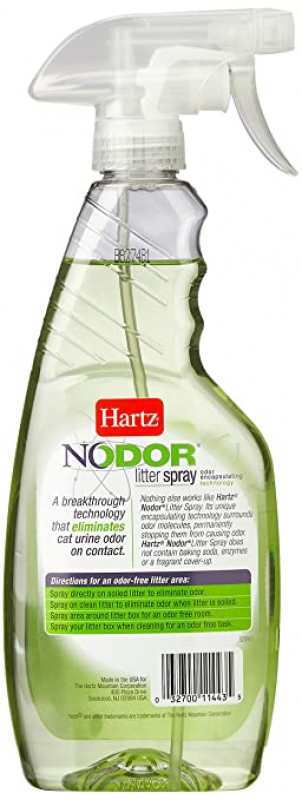 Hartz (Хартц) Nodor Litter Spray Clean Scent - Уничтожитель запаха для кошачьих туалетов, с ароматом (502 мл) в E-ZOO